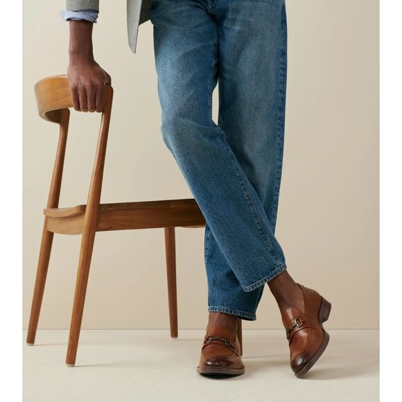 NWOB Cole Haan Modern Essentials Bit Loafers Sz 8 Habana Brown Leather Slip On - Picture 1 of 10